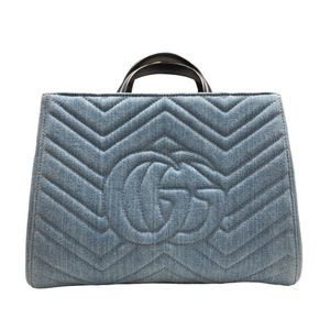 Gucci Denim Handbag GG Marmont